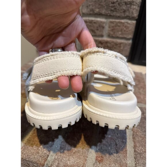 Christian Dior Act Velcro Sandals Ecru Size 38 US SIZE 8 - Picture 3 of 14
